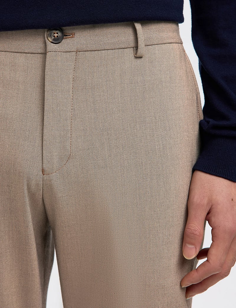 Selected - SLM175-SLIM ROBERT FLEX PANTS NOOS - habitbukser - sand - 5