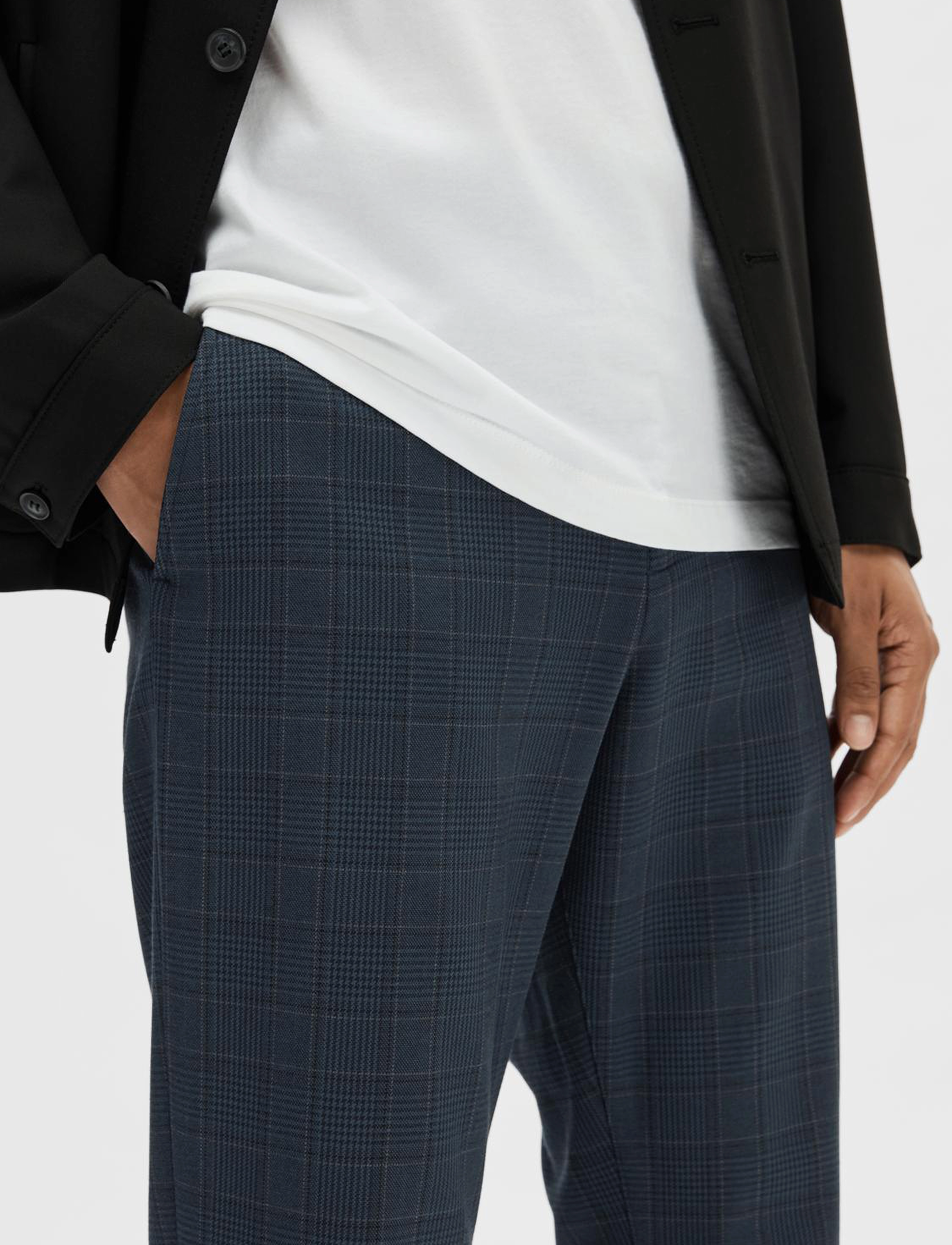 Selected - SLH175-SLIM ROBERT DES FLEX PANTS NOOS - blue depths - 3