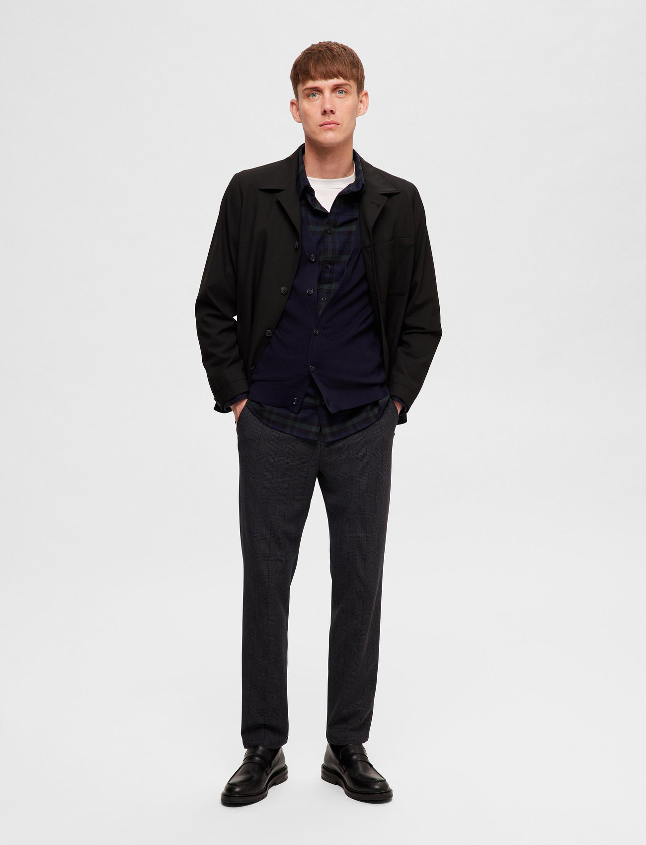 SELECTED HOMME Slhslim-Miles Flex Chino Pants W Noos, Scarab, 33 W/34 L