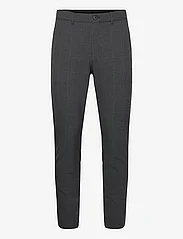 Selected Homme - SLH175-SLIM ROBERT DES FLEX PANTS NOOS - formal trousers - grey melange - 0