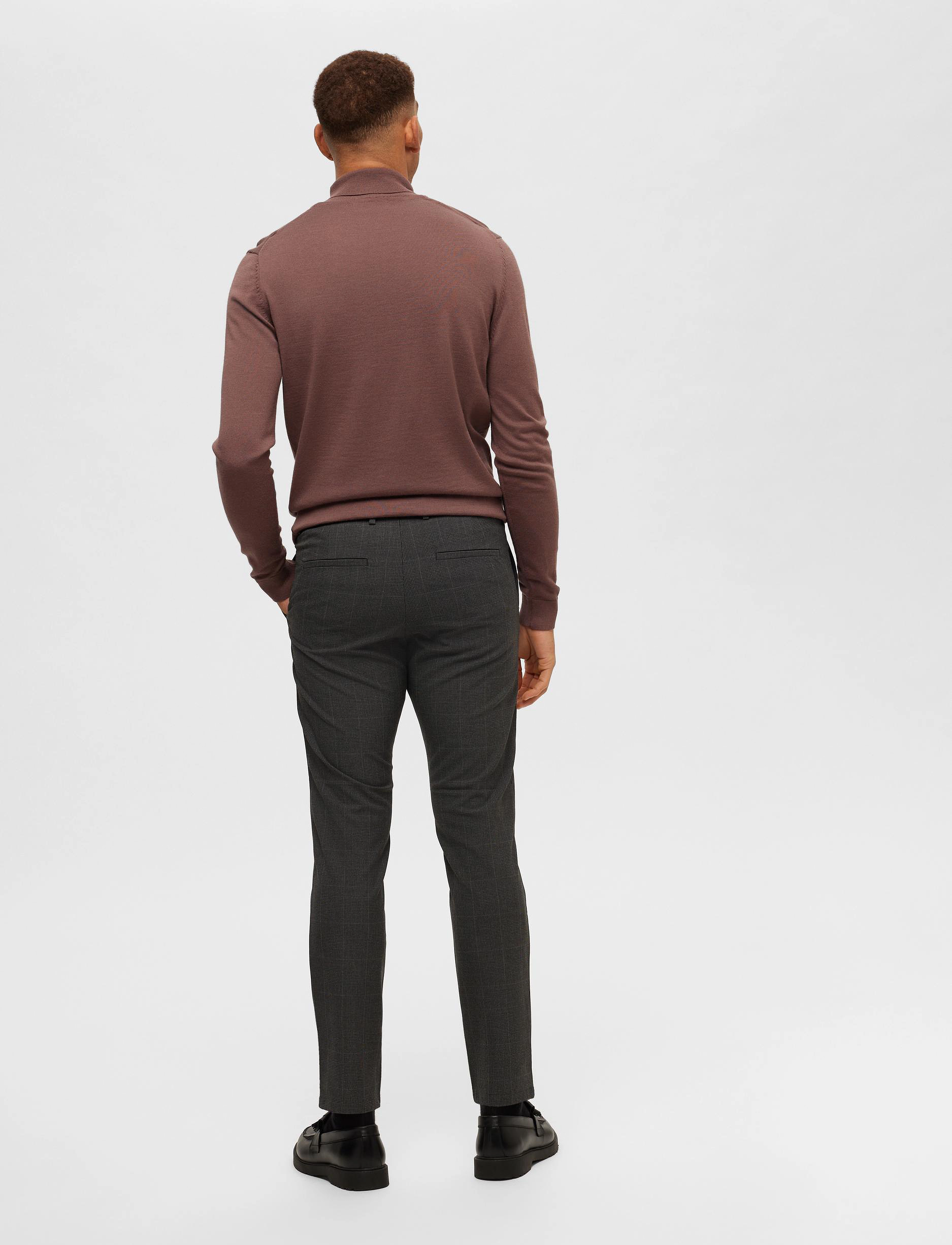 Selected - SLH175-SLIM ROBERT DES FLEX PANTS NOOS - grey melange - 3