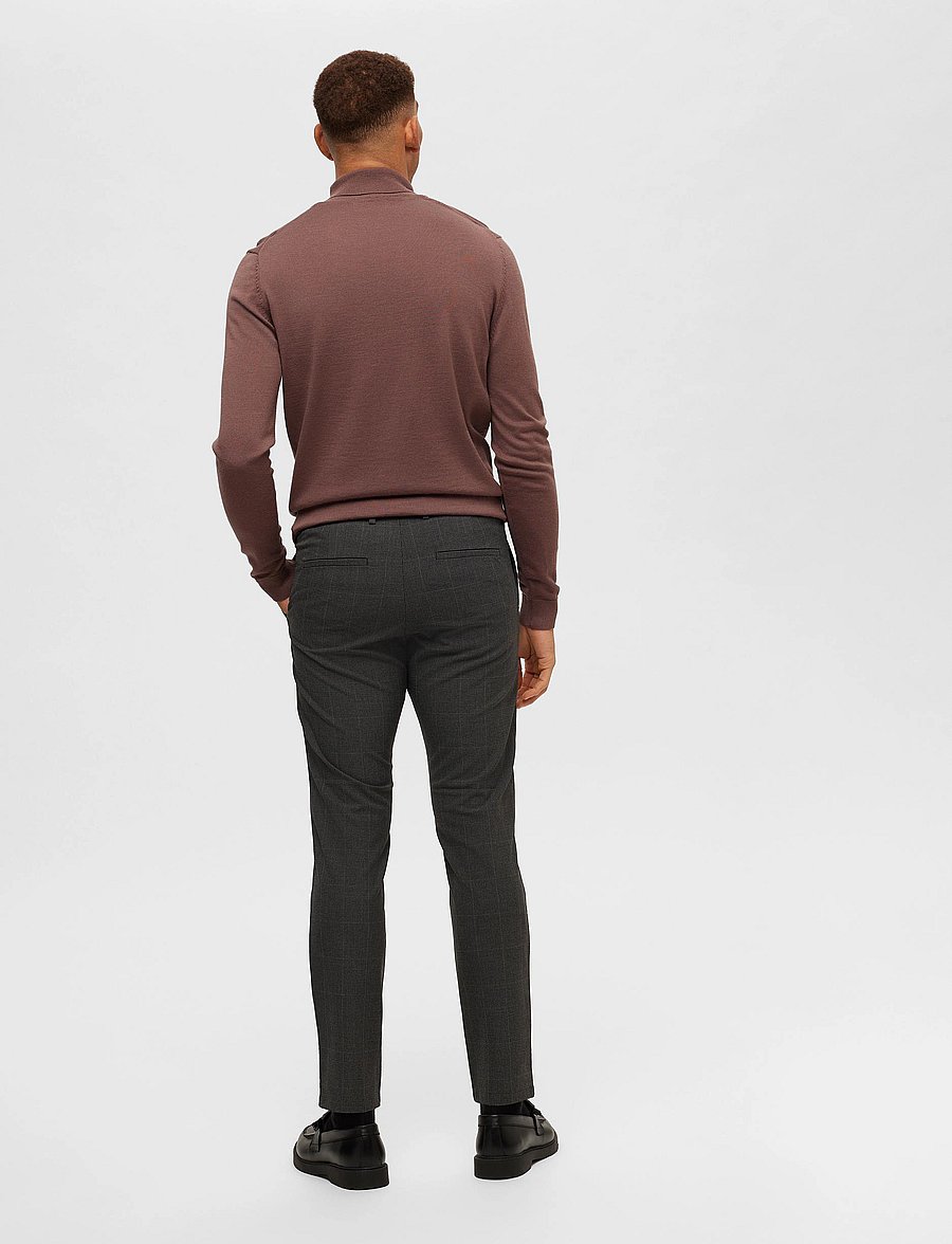 Selected - SLH175-SLIM ROBERT DES FLEX PANTS NOOS - grey melange - 3