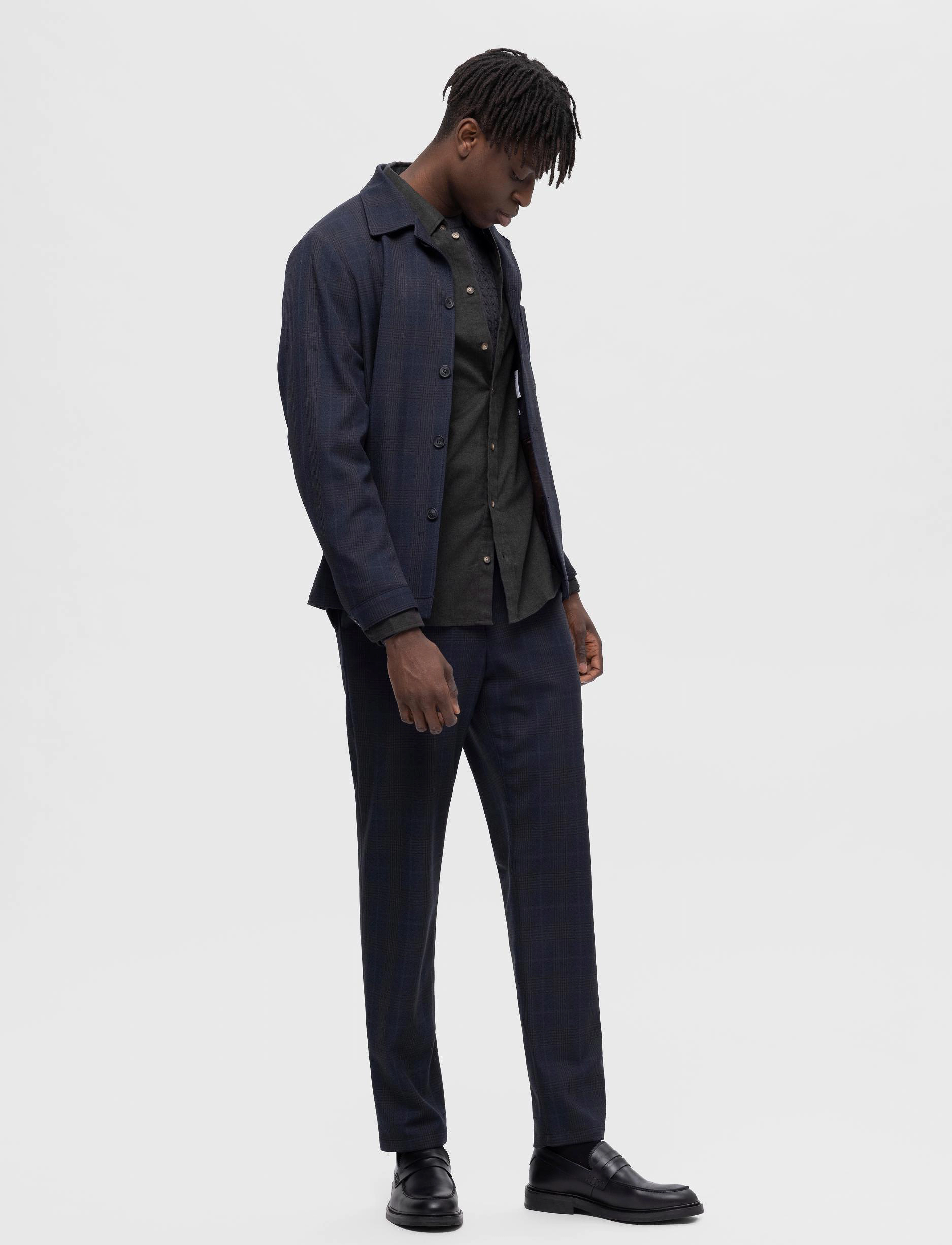 Selected - SLH175-SLIM ROBERT DES FLEX PANTS NOOS - Ülikonnapüksid - navy blazer - 4