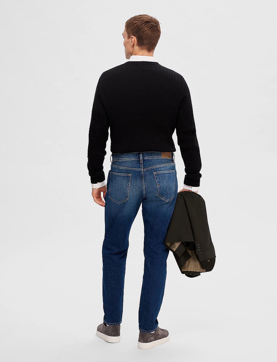 Selected - SLH172-SLIMTAPE TOBY 3302 M.B JNS NOOS - slim-fit jeans - blue denim - 3