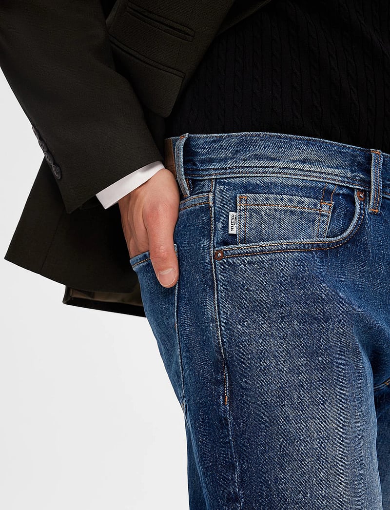 Selected - SLH172-SLIMTAPE TOBY 3302 M.B JNS NOOS - slim jeans - blue denim - 5