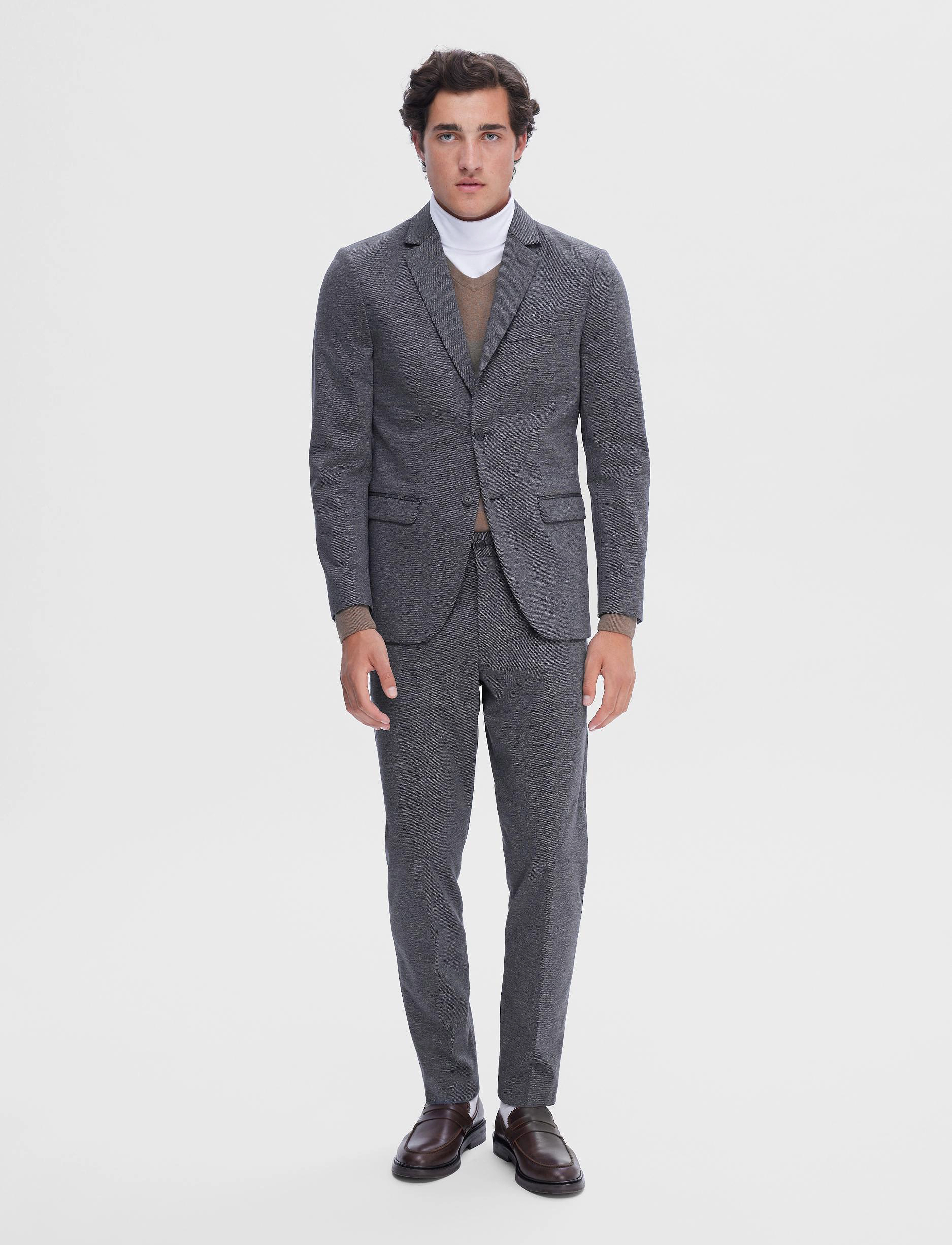 Selected Homme - SLHSLIM-AITORJERSEY BLUE BLZ FLEX B NOOS - dark sapphire - 5