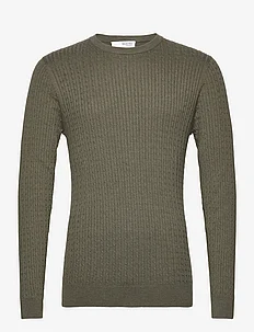 SLHBERG CABLE CREW NECK NOOS, Selected Homme