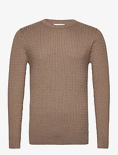 SLHBERG CABLE CREW NECK NOOS, Selected Homme