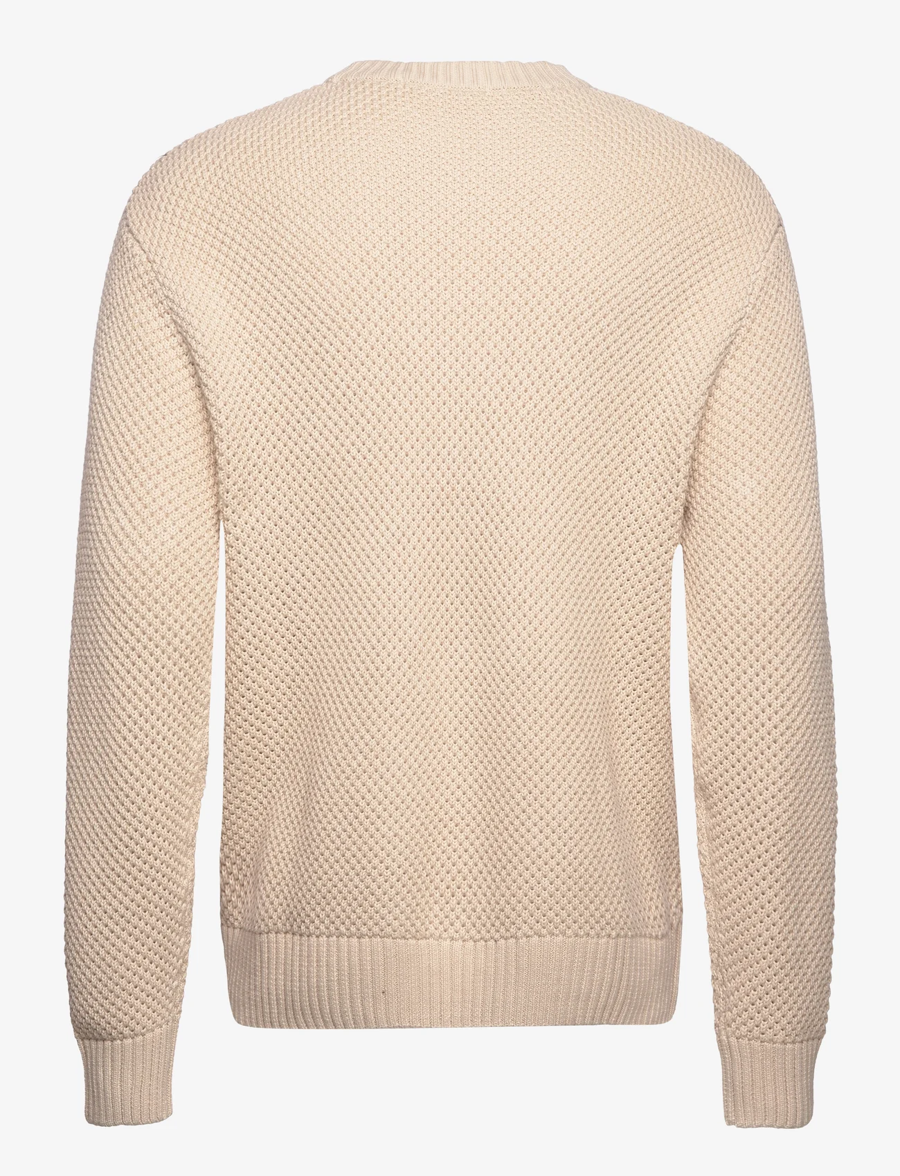 Selected Homme - SLHBERT RELAXED LS KNIT STU CREW NECK W - rundhals - oatmeal - 1