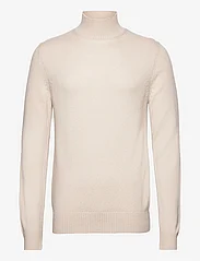 Selected Homme - SLHNEWCOBAN LS KNIT HIGH NECK W - rullekraver - oatmeal - 0