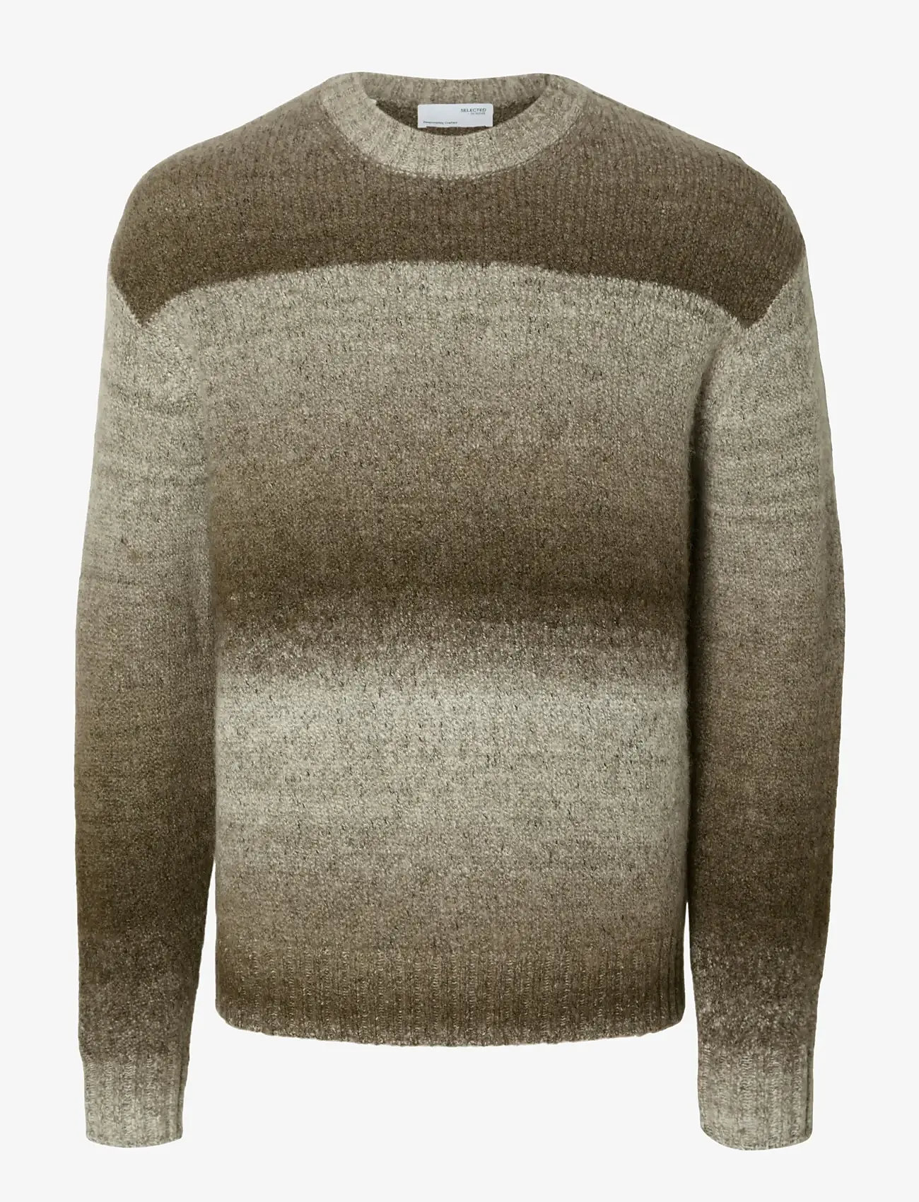 Selected - SLHGAARD RELAXED LS KNIT CREW NECK - rundhalsad - chinchilla - 1