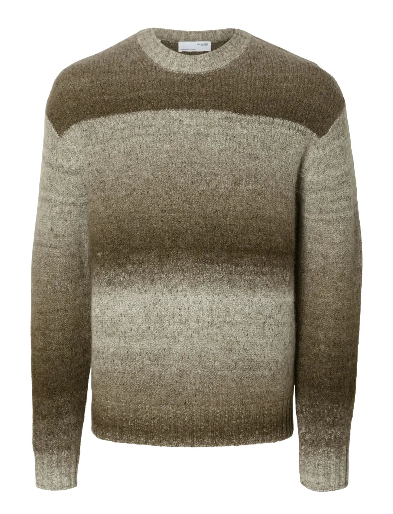 Selected SLHGAARD RELAXED LS KNIT CREW NECK - Winter deals - CHINCHILLA / beige