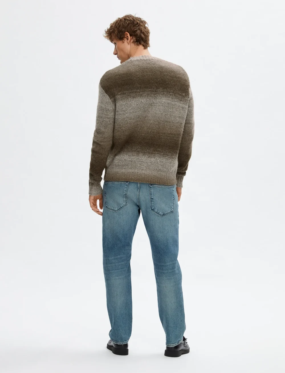 Selected - SLHGAARD RELAXED LS KNIT CREW NECK - round necks - chinchilla - 2