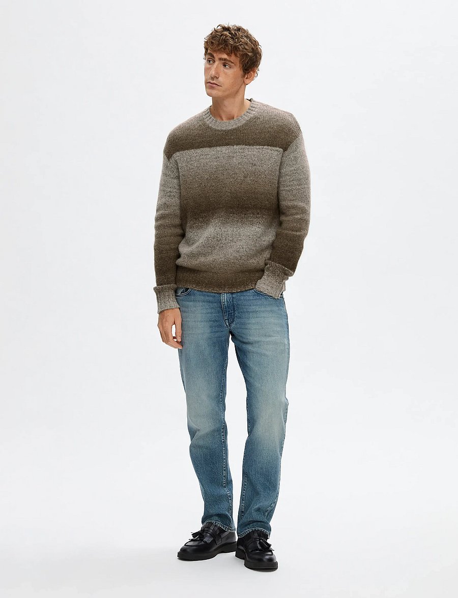 Selected - SLHGAARD RELAXED LS KNIT CREW NECK - rund hals - chinchilla - 5