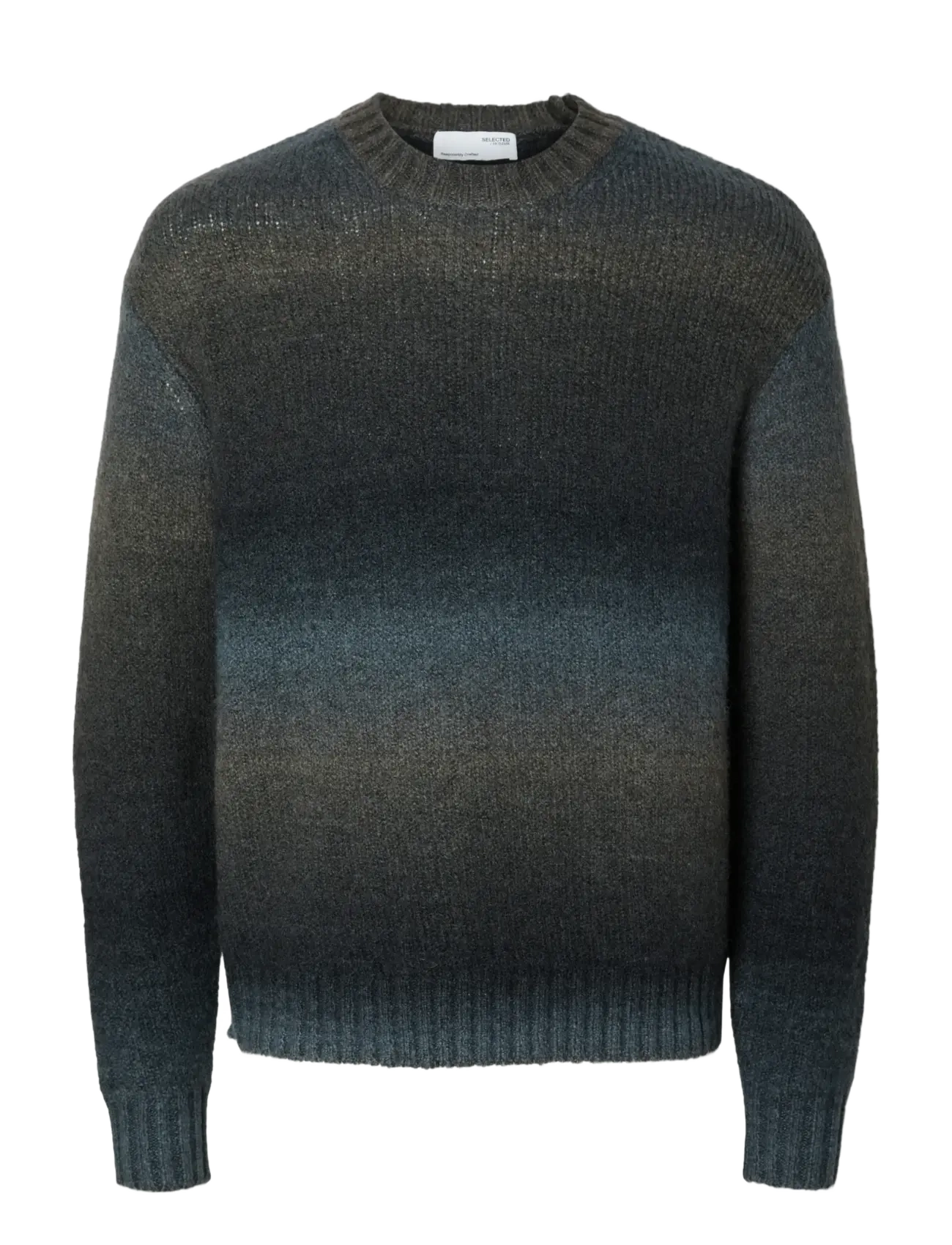 Selected SLHGAARD RELAXED LS KNIT CREW NECK - Rundhals - SKY CAPTAIN / navy