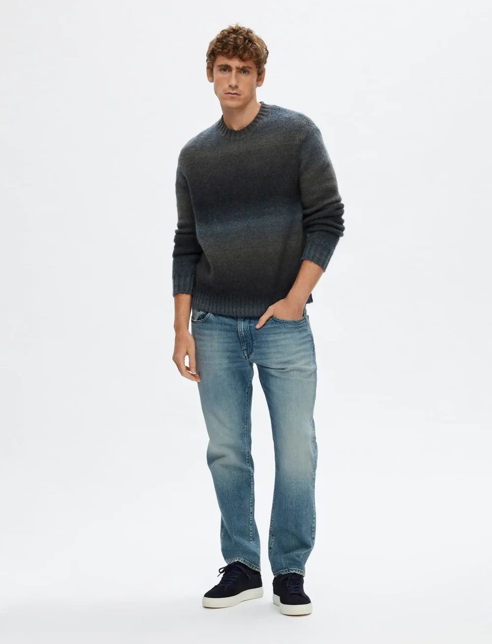 Selected - SLHGAARD RELAXED LS KNIT CREW NECK - rundhals - sky captain - 5