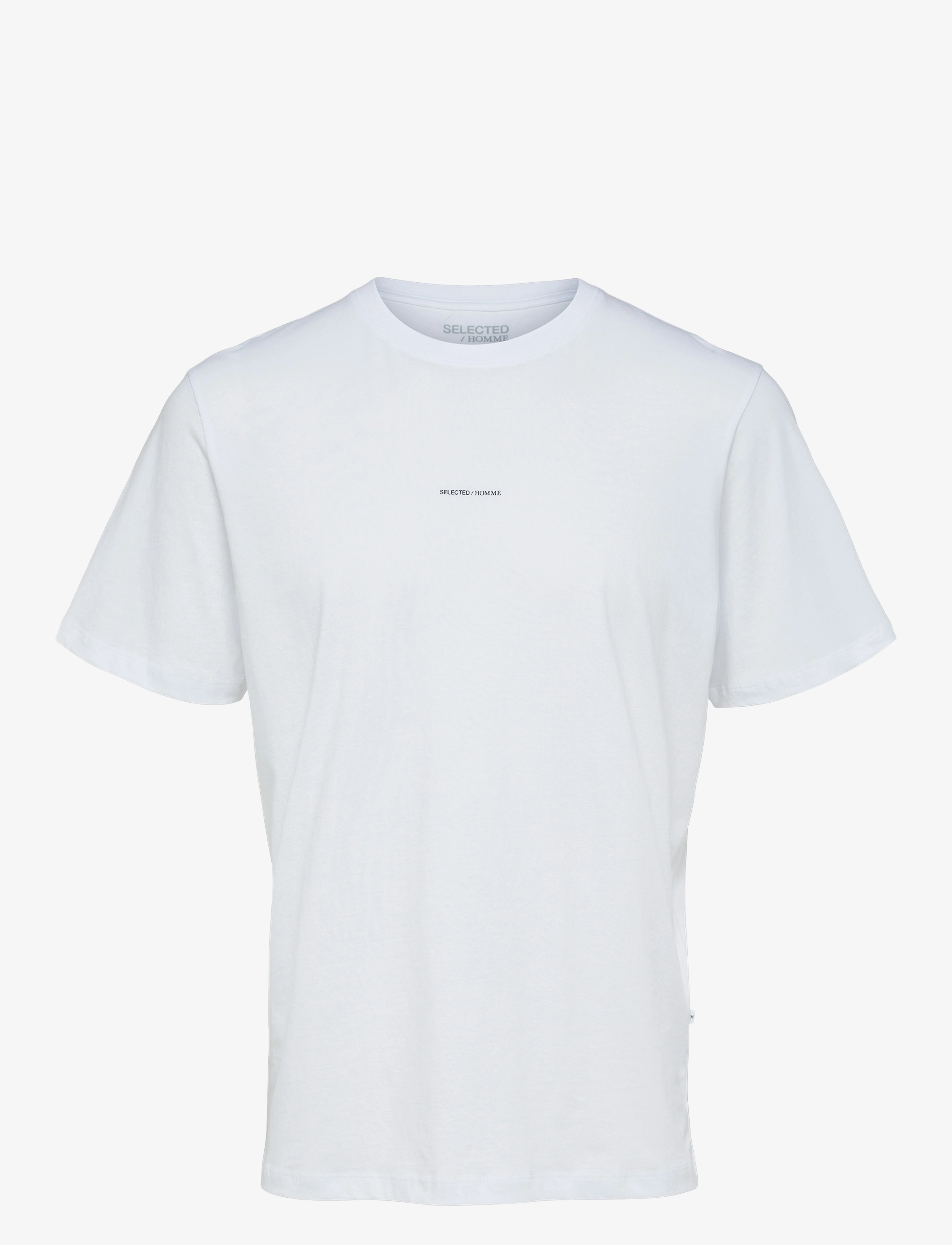 Selected - SLHASPEN PRINT SS O-NECK TEE NOOS - bright white - 1