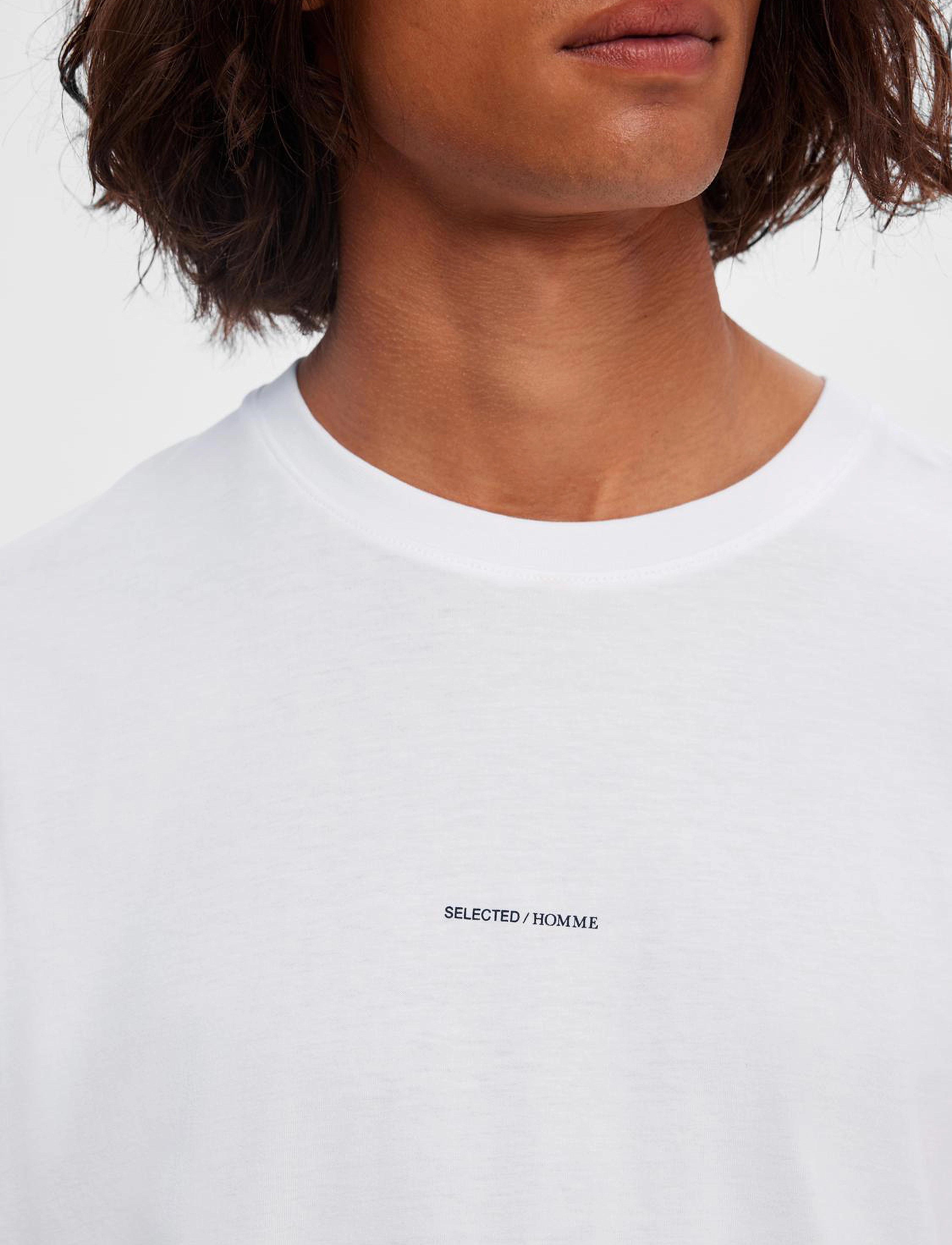 Selected - SLHASPEN PRINT SS O-NECK TEE NOOS - bright white - 5
