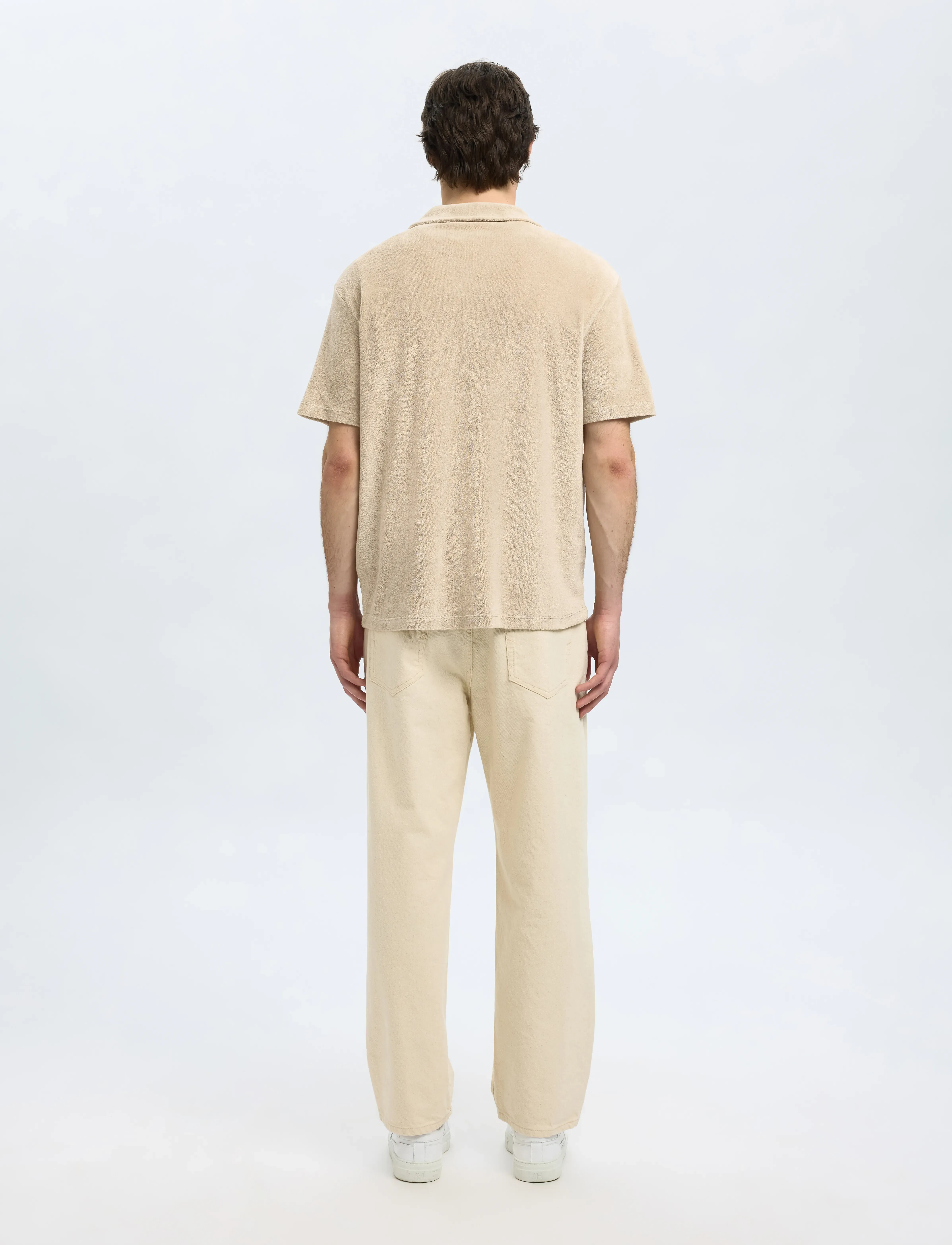 Selected - SLHRELAX-TERRY SS RESORT POLO EX - kortærmede poloer - pure cashmere - 2