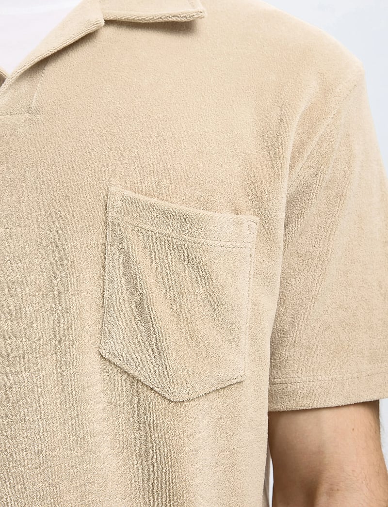 Selected - SLHRELAX-TERRY SS RESORT POLO EX - kortärmade pikéer - pure cashmere - 5