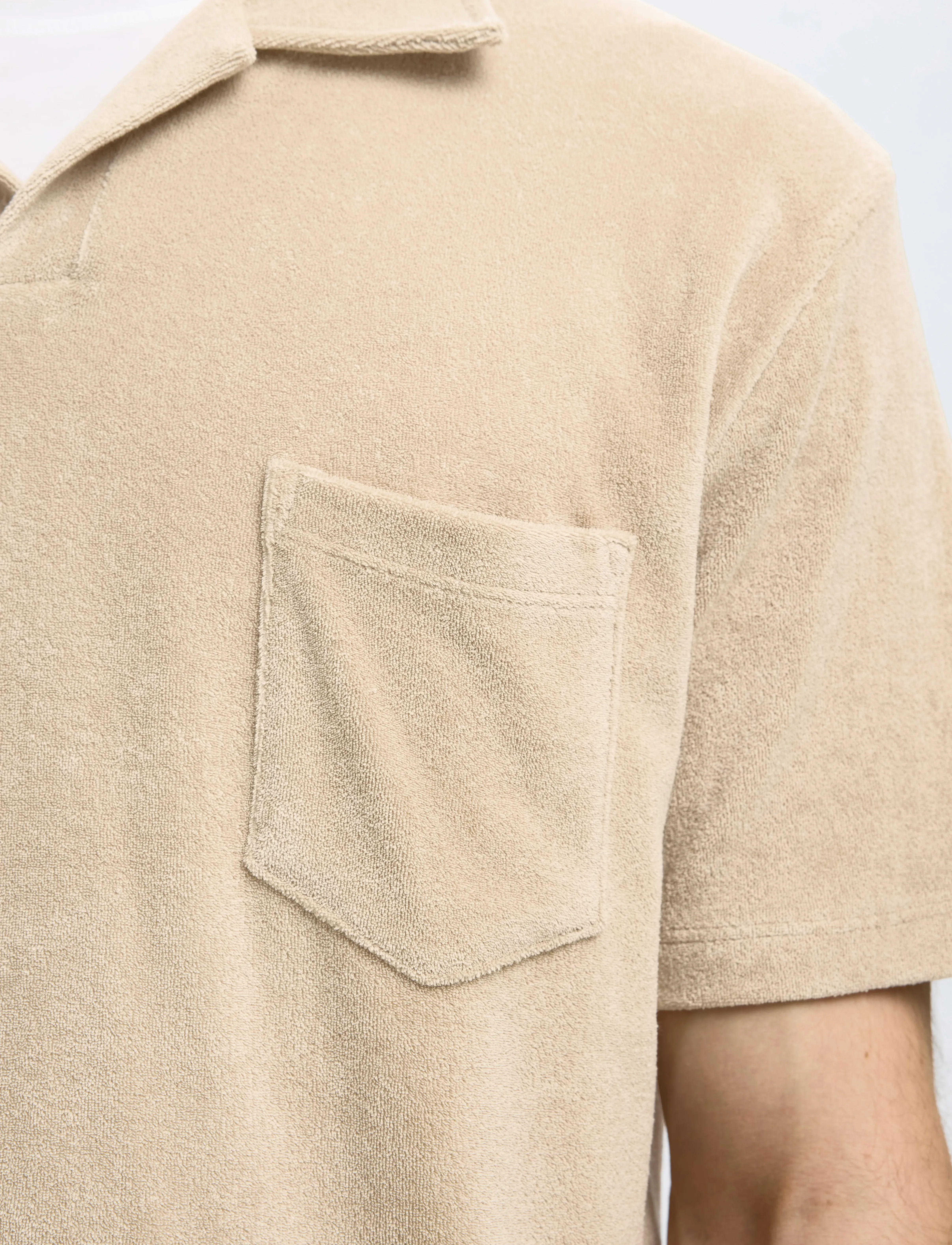 Selected - SLHRELAX-TERRY SS RESORT POLO EX - kortærmede poloer - pure cashmere - 5