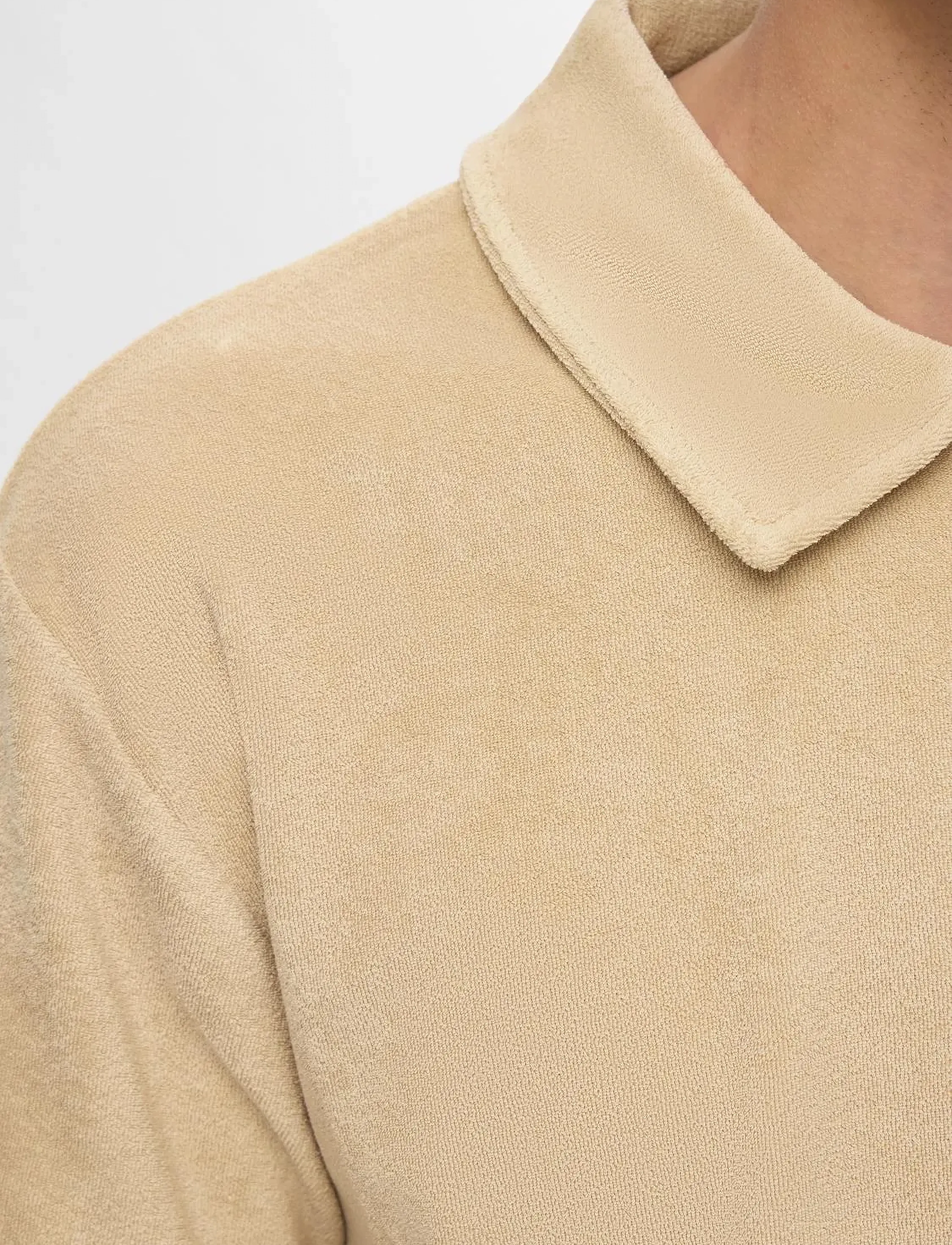 Selected - SLHRELAX-TERRY SS ZIP POLO EX - kurzärmelig - pure cashmere - 4