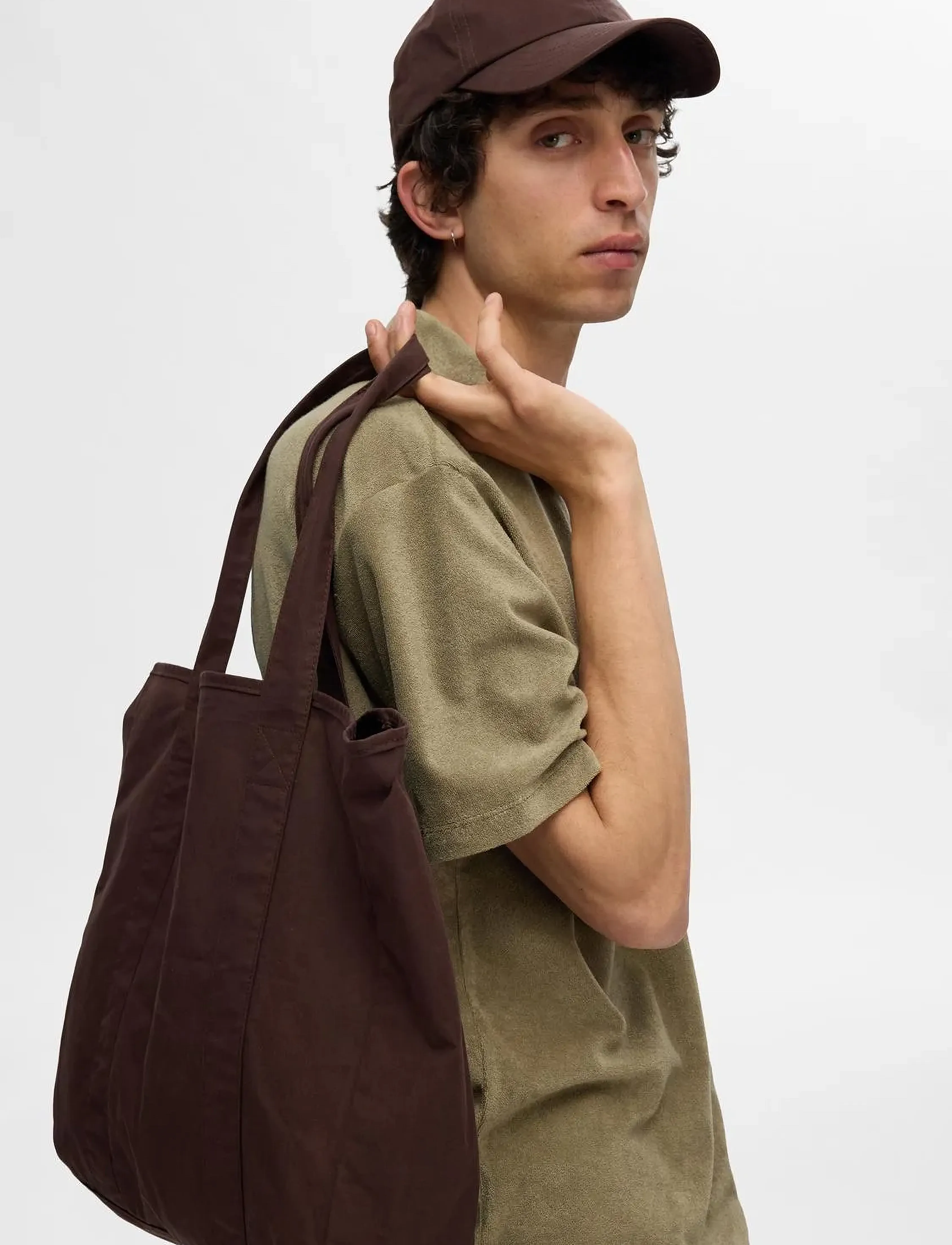 Selected - SLHRELAX-TERRY SS ZIP POLO EX - krótki rękaw - vetiver - 4