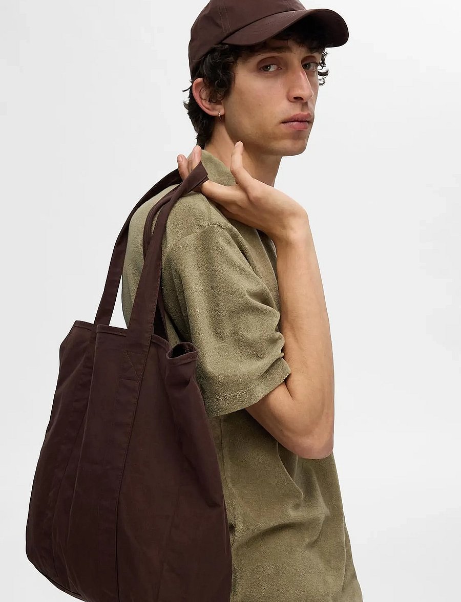 Selected - SLHRELAX-TERRY SS ZIP POLO EX - kurzärmelig - vetiver - 4