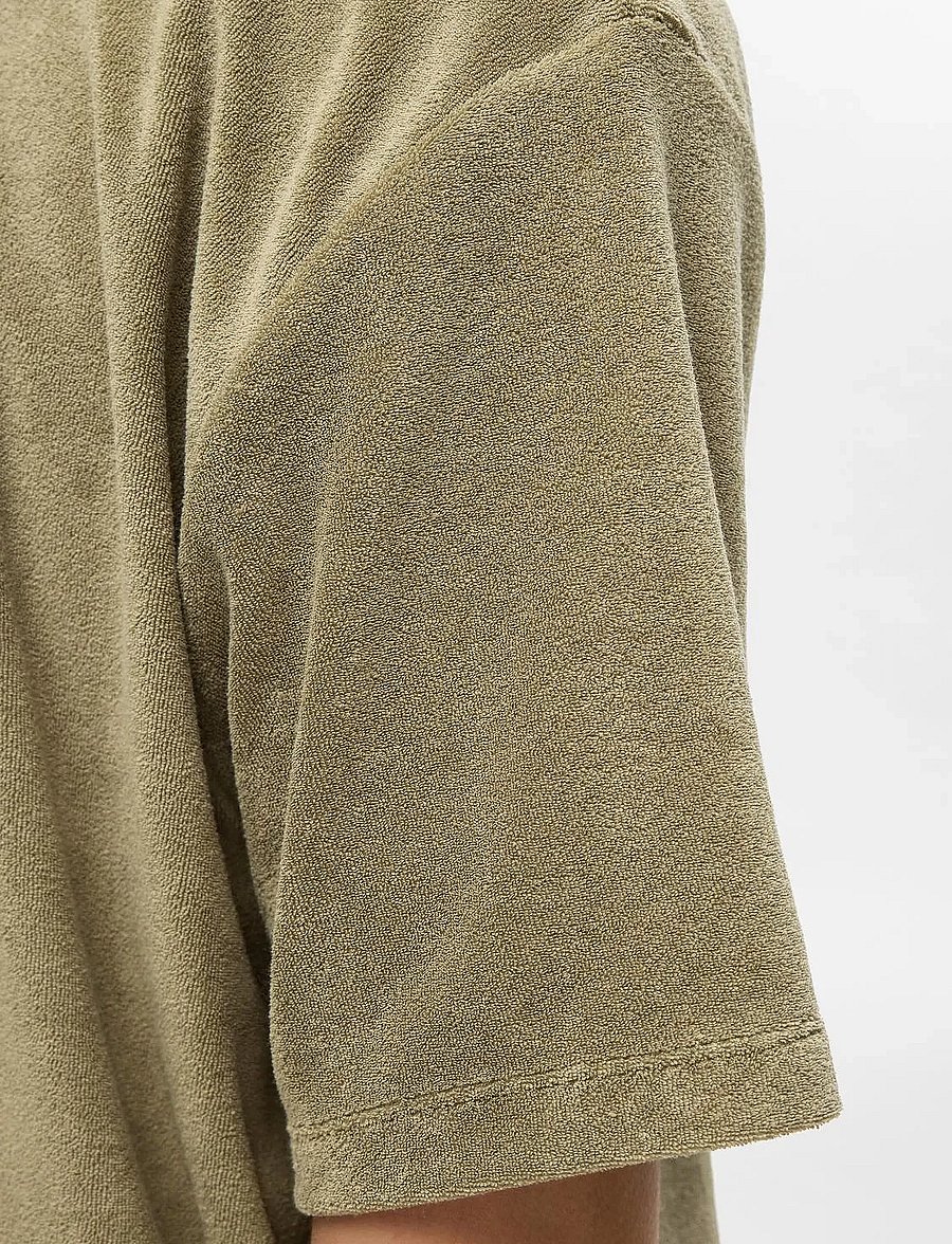 Selected - SLHRELAX-TERRY SS ZIP POLO EX - kurzärmelig - vetiver - 5
