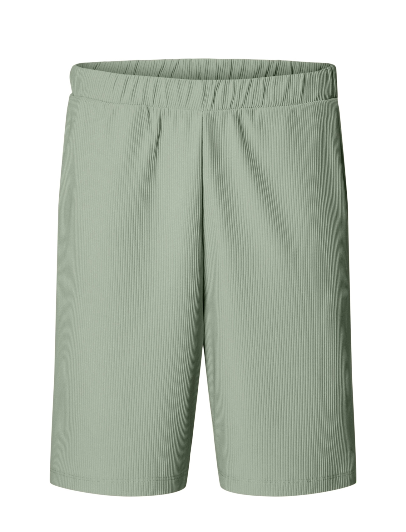 Selected SLHLOOSE-PLISSE SHORTS EX - Shorts - ICEBERG GREEN / green