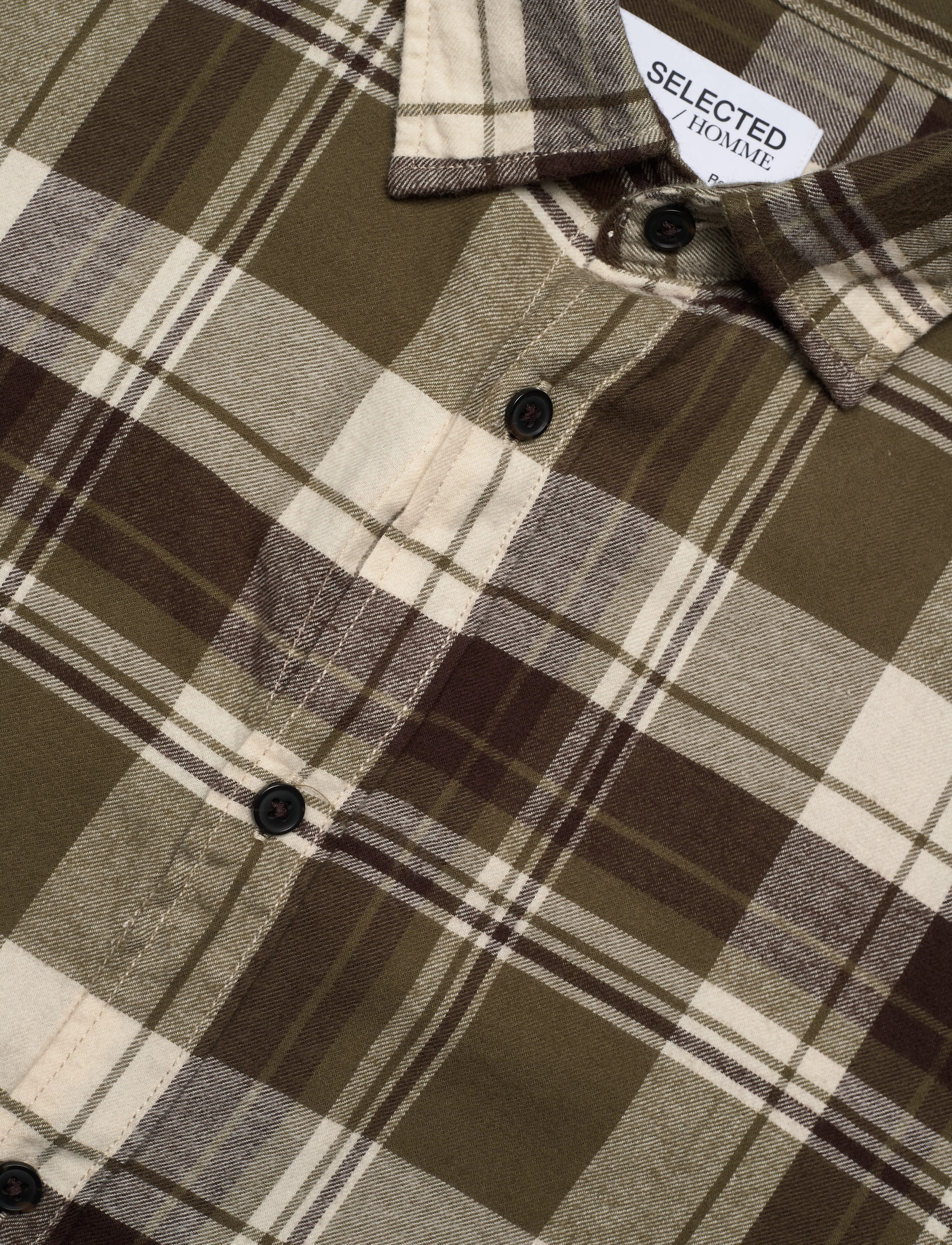 Selected Homme - SLHREGOWEN-FLANNEL SHIRT LS CHECK - burnt olive - 3