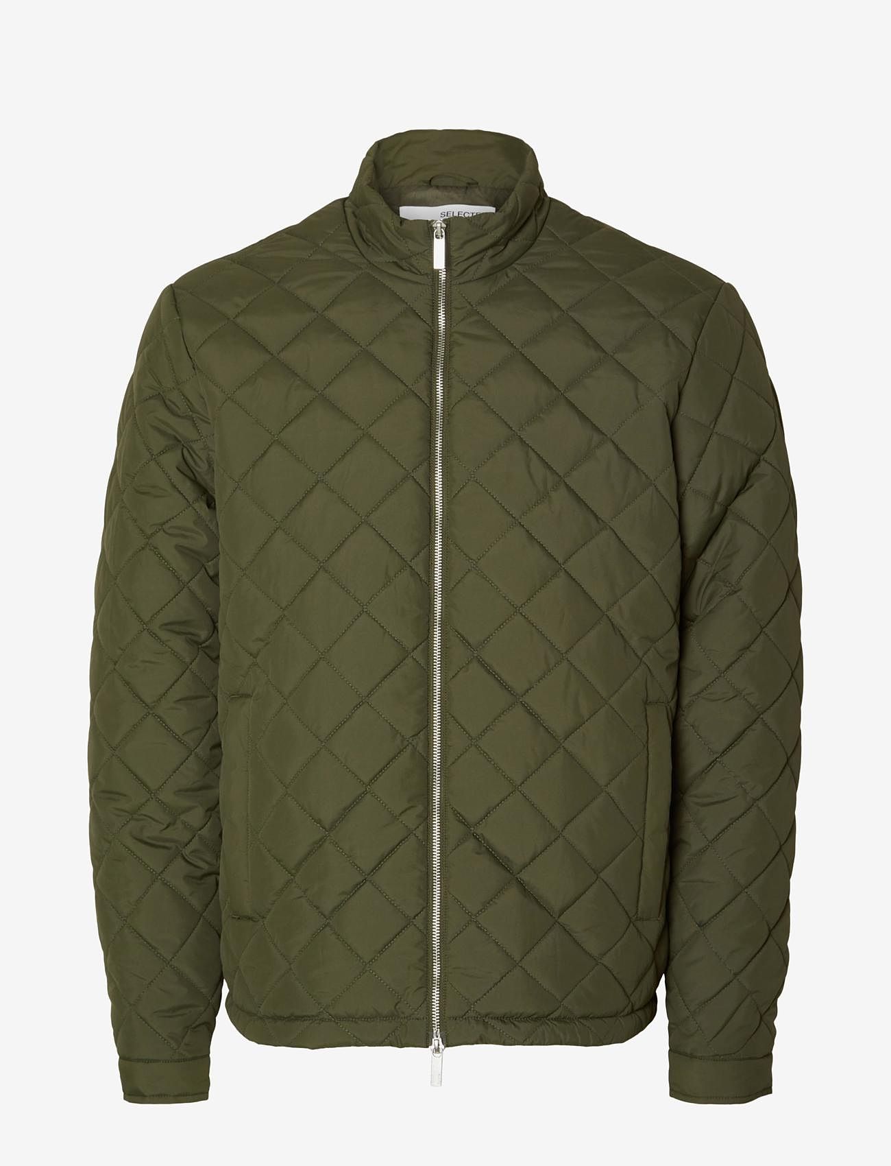 Selected Homme - SLHJOHN NEW QUILTED JACKET EX - frühlingsjacken - forest night - 0