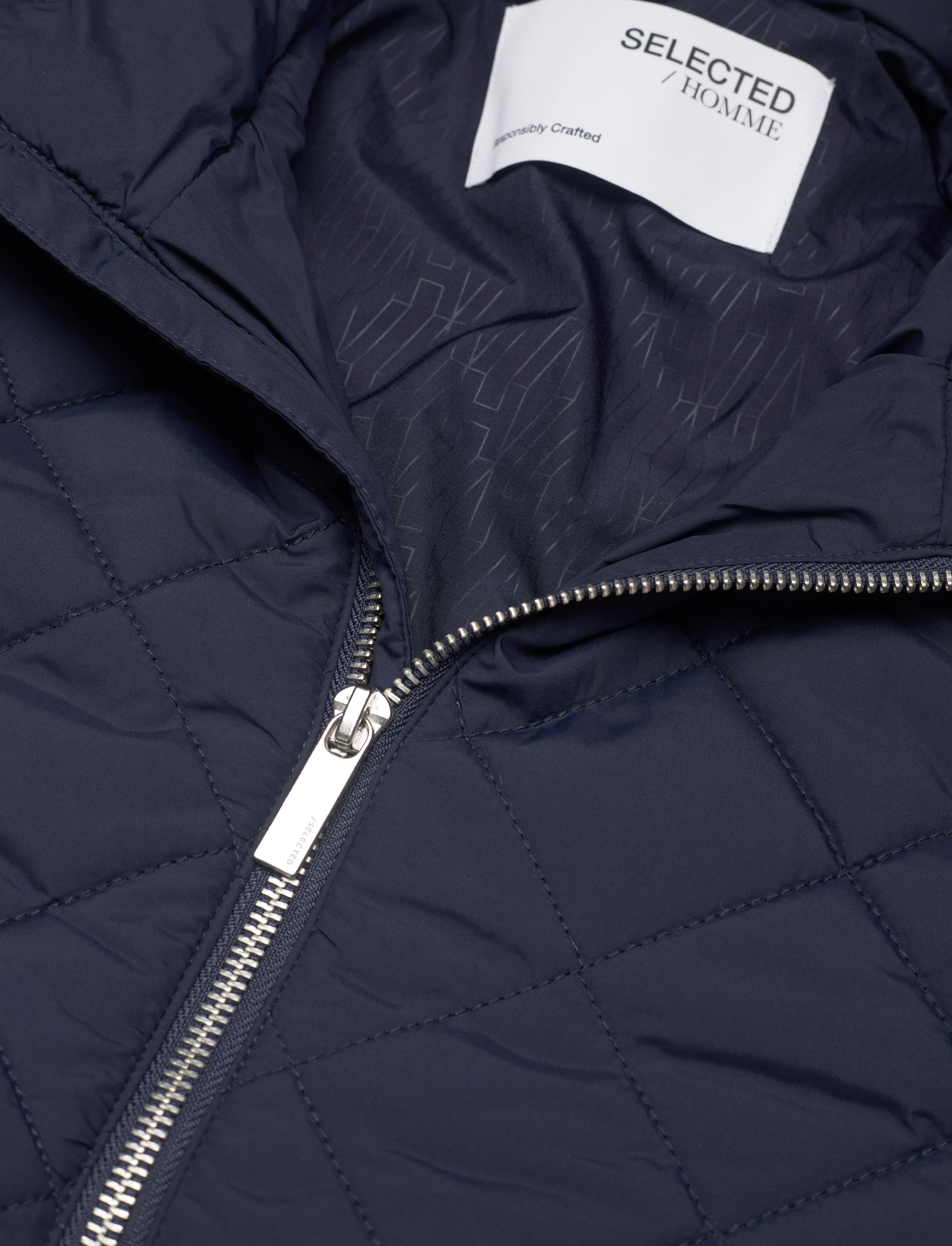 Selected - SLHJOHN NEW QUILTED JACKET EX - navy blazer - 2