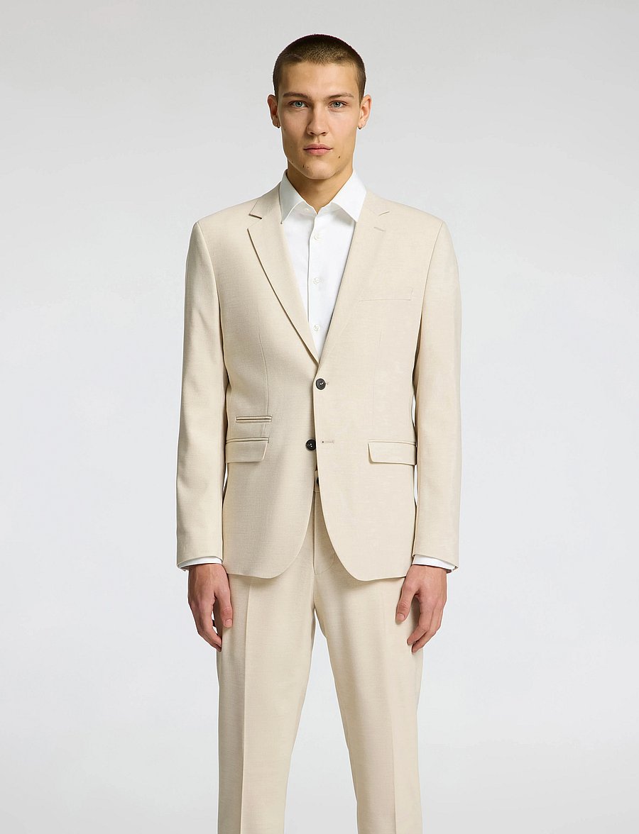 Selected - SLHSLIM-NEIL BLZ B - blazers met enkele rij knopen - egret - 0