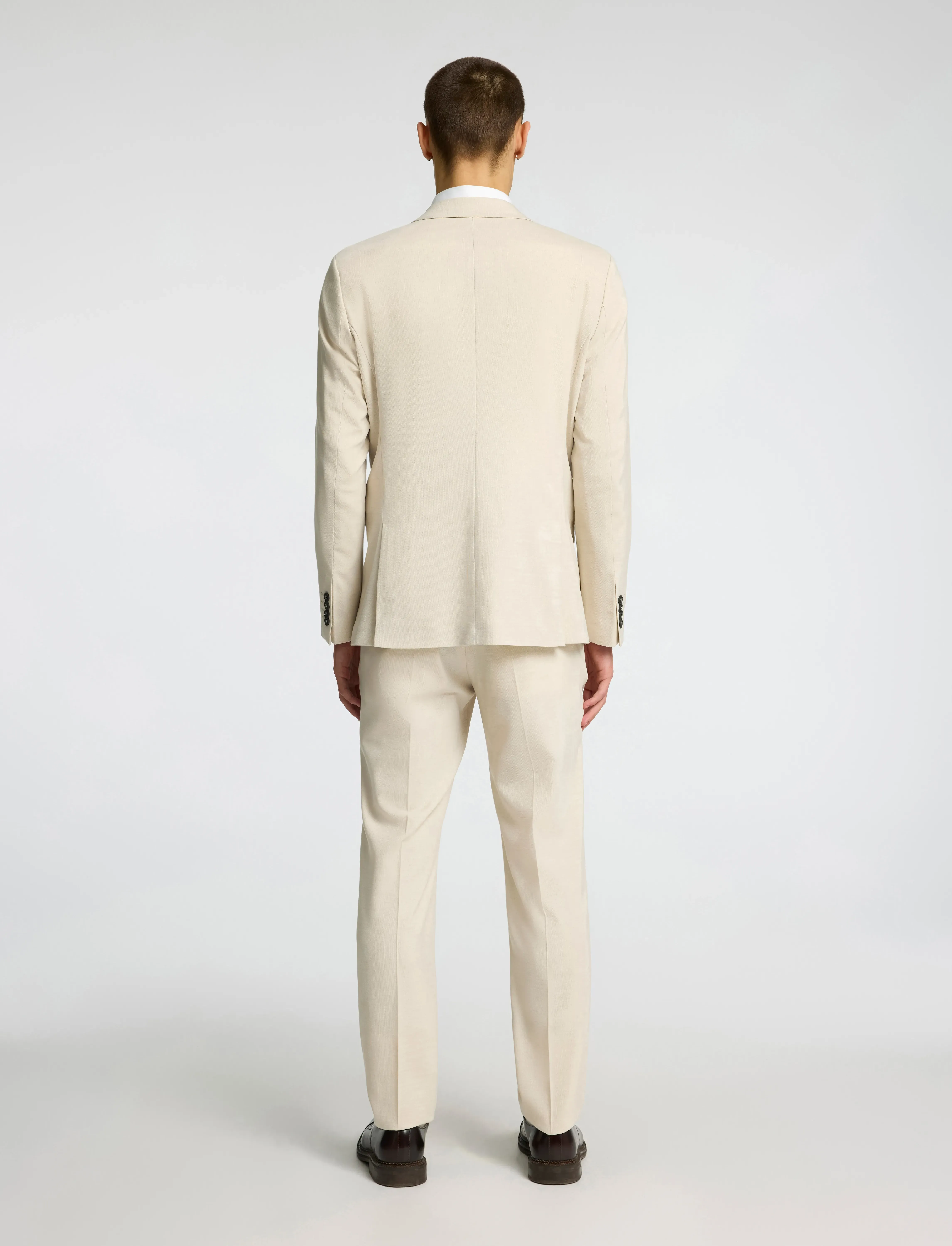 Selected - SLHSLIM-NEIL BLZ B - blazers met enkele rij knopen - egret - 2