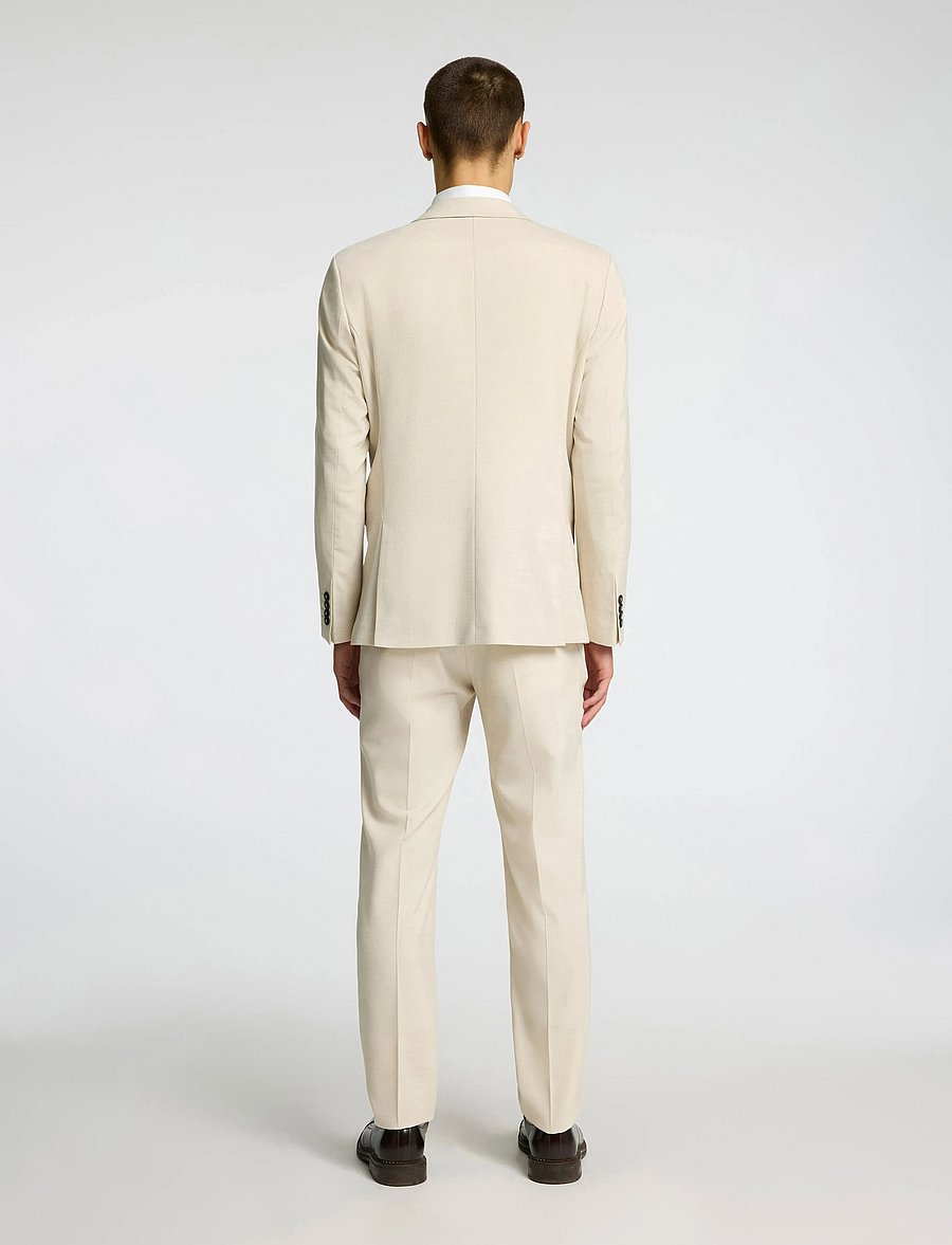 Selected - SLHSLIM-NEIL BLZ B - blazers met enkele rij knopen - egret - 2