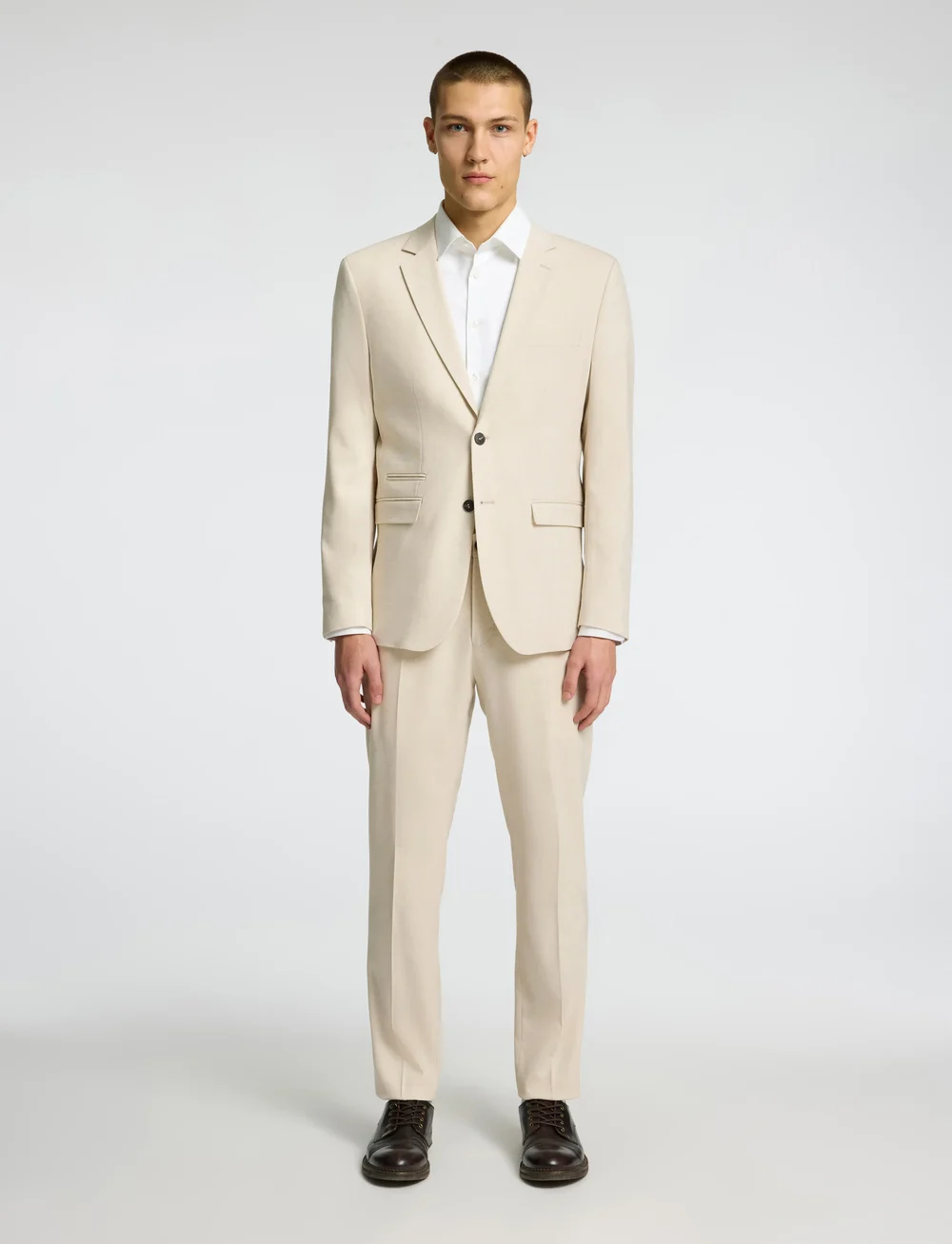 Selected - SLHSLIM-NEIL BLZ B - enkeltradede blazere - egret - 5