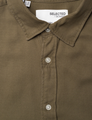 Selected Homme - SLHREGOWEN-JOBO TENCEL SHIRT LS - casual overhemden - burnt olive - 2
