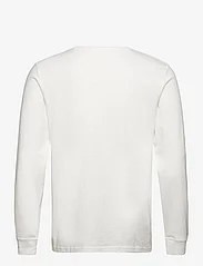 Selected Homme - SLHGREG SLUB LS O-NECK TEE - t-shirts - egret - 1