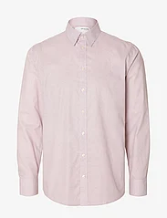 Selected Homme - SLHSLIMSOHO-AOP SHIRT LS B - avslappede skjorter - bright white - 0