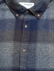 Selected Homme - SLHREGROBIN-FLANNEL CHECK SHIRT - checkered shirts - dark blue - 2