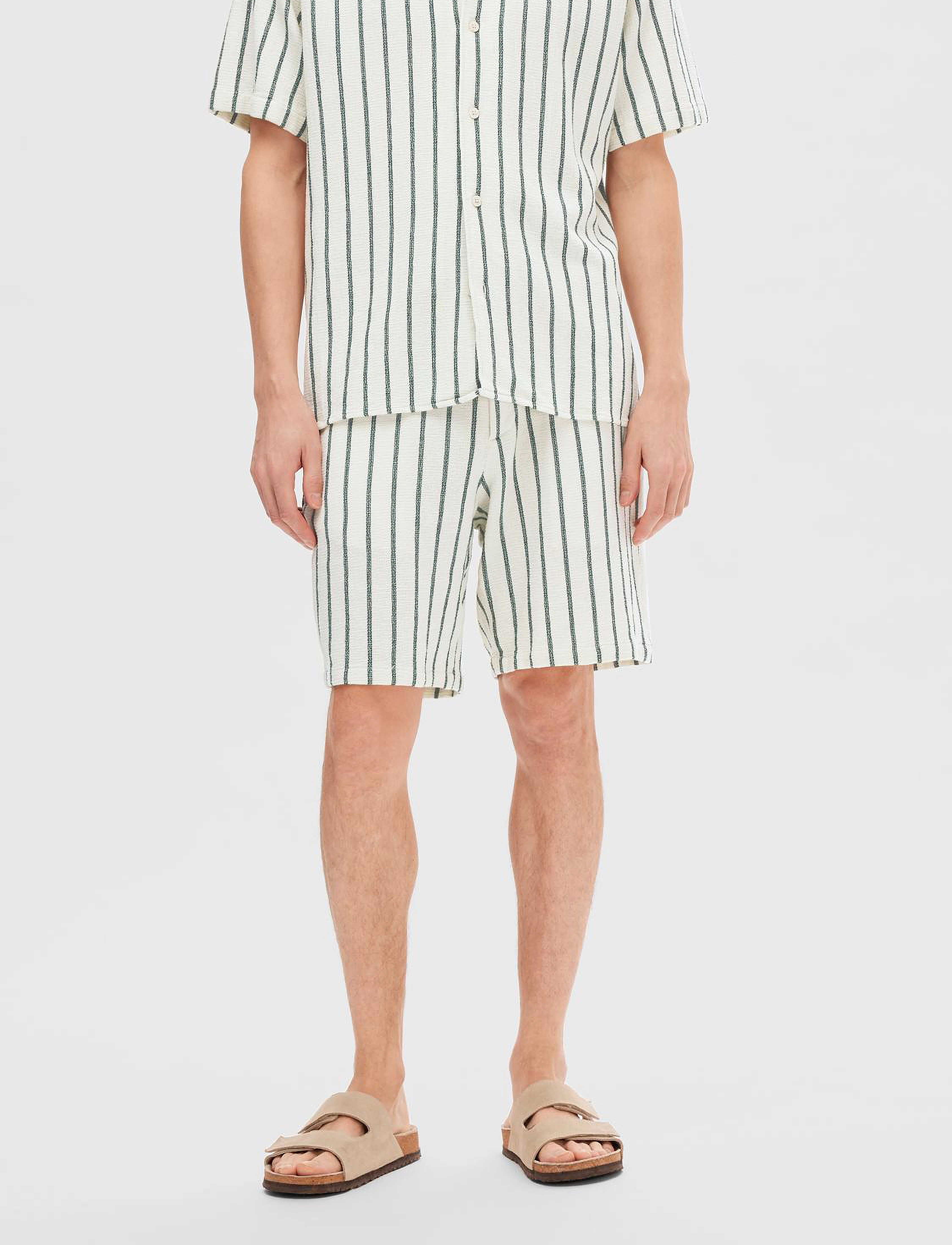 Selected Slhregsal Shorts, S, Cream, Shorts > Afslappet, Herre