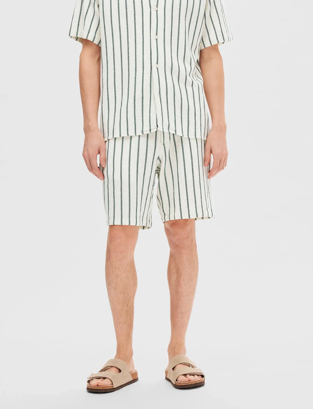 Selected - SLHCOMFORT-BRODY-SAL SHORTS W - kasdienio stiliaus šortai - eden - 0