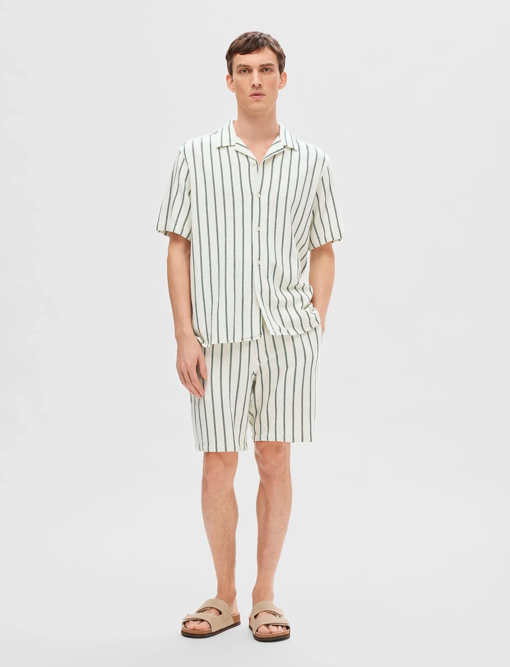 Selected - SLHCOMFORT-BRODY-SAL SHORTS W - kasdienio stiliaus šortai - eden - 3