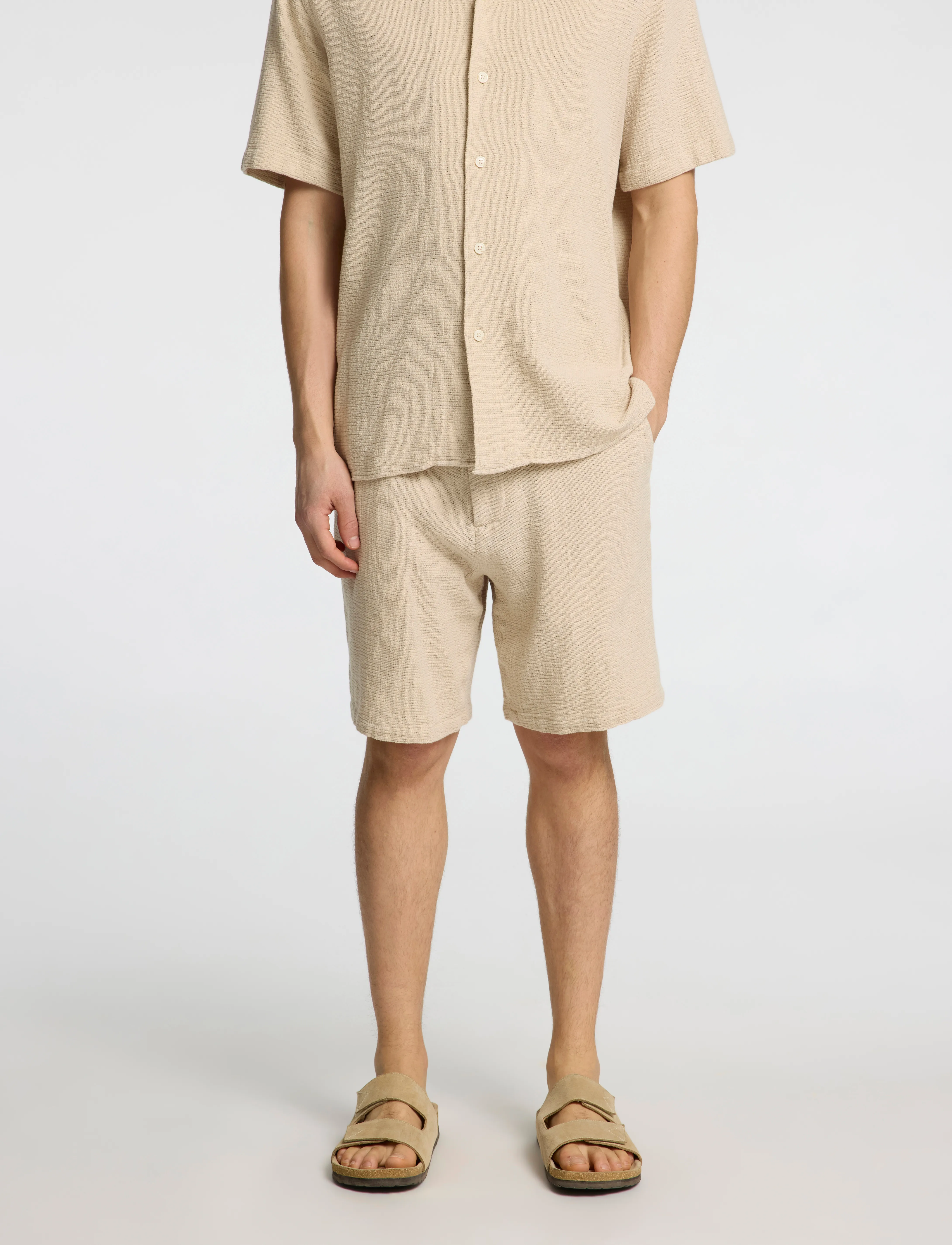 Selected Slhregsal Shorts, XL, Cream, Shorts > Afslappet, Herre