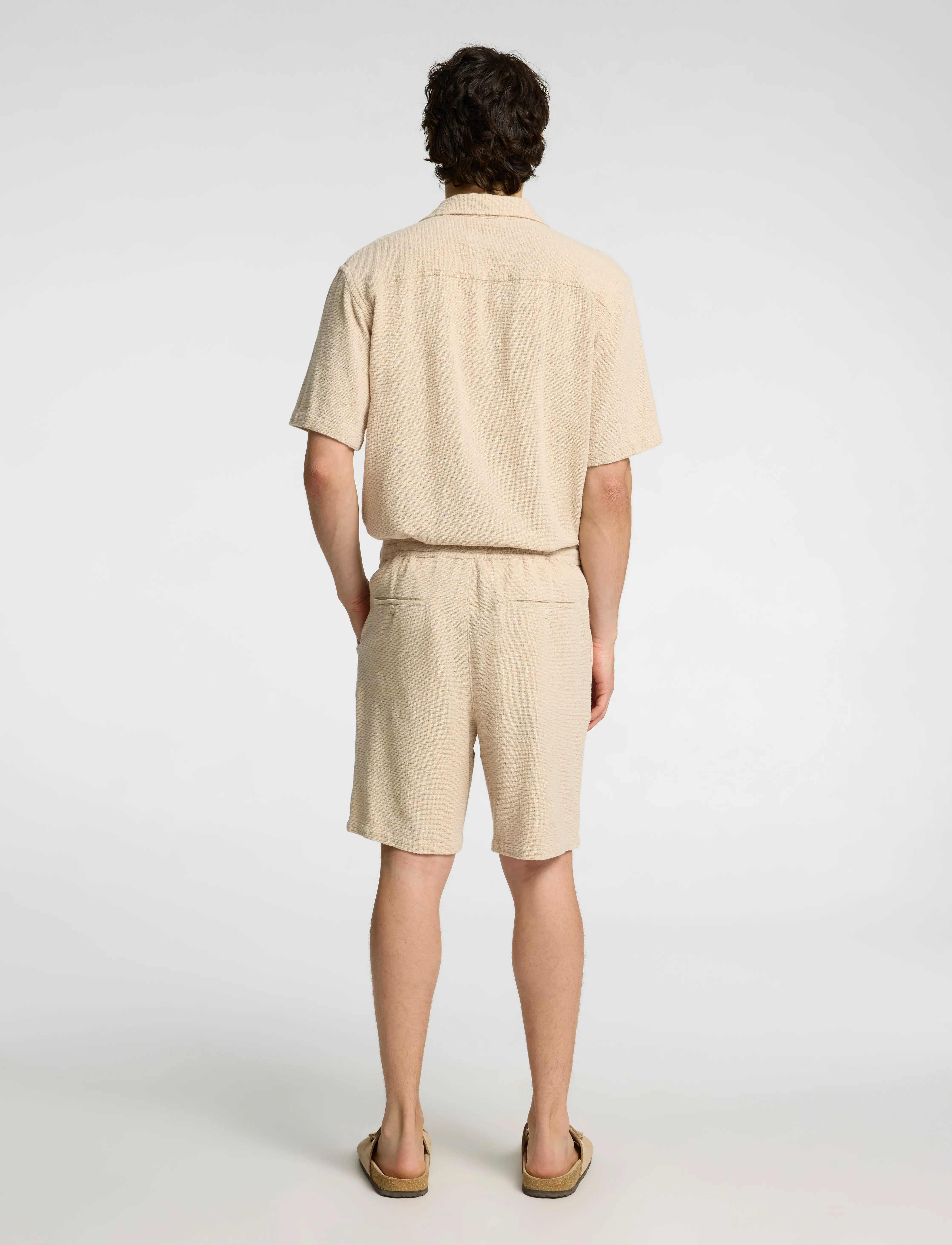 Selected - SLHREGSAL SHORTS - casual shorts - oatmeal - 2