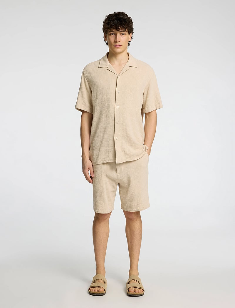 Selected - SLHREGSAL SHORTS - casual shorts - oatmeal - 4