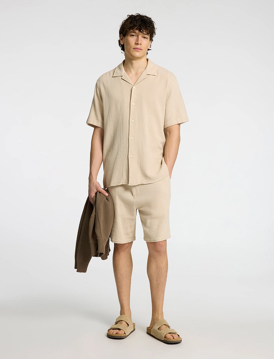 Selected - SLHREGSAL SHORTS - casual shorts - oatmeal - 5