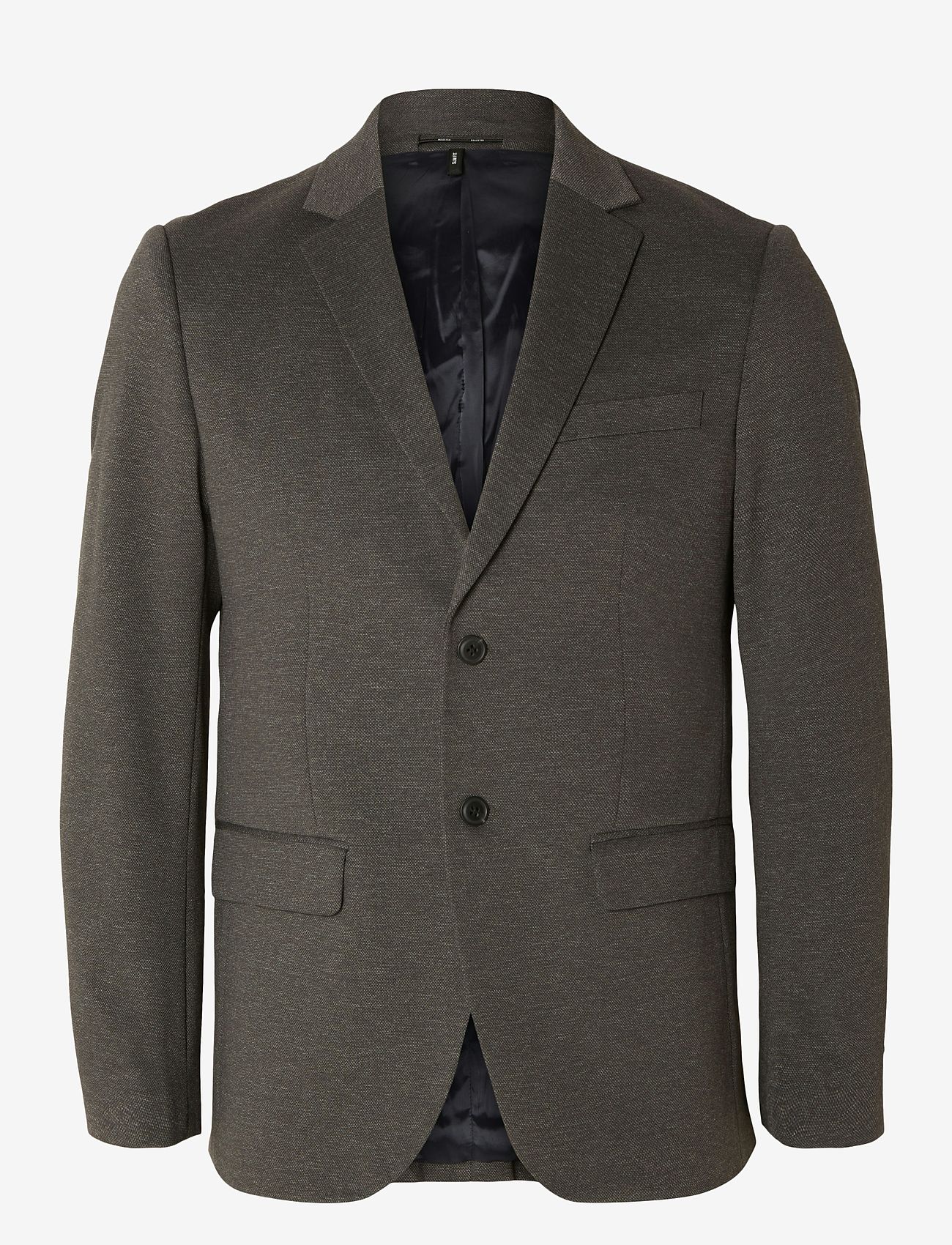 Selected - SLHSLIM-AITOR JERSEY BLZ FLEX NOOS - enkelknäppta kavajer - chocolate torte - 1