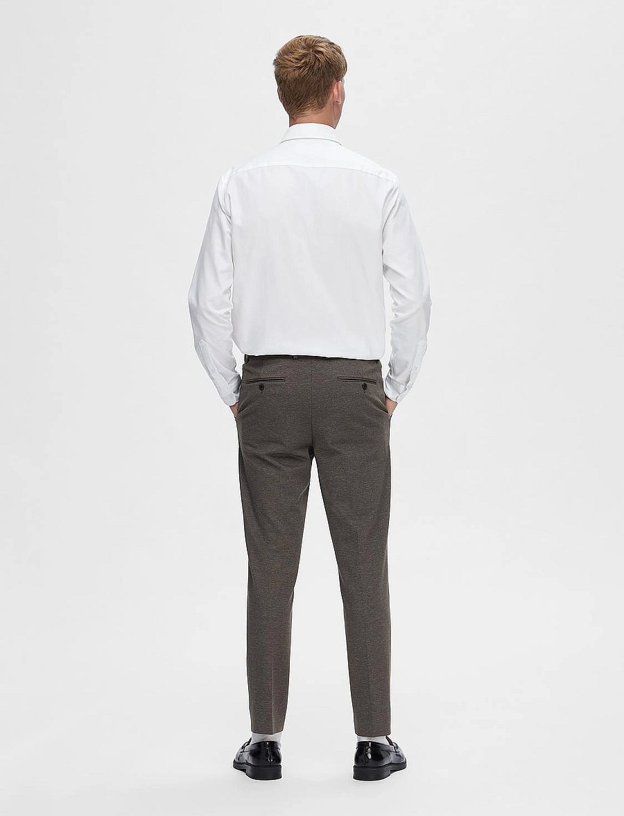 Selected - SLHSLIM-AITOR JERSEY TRS FLEX NOOS - chocolate torte - 2